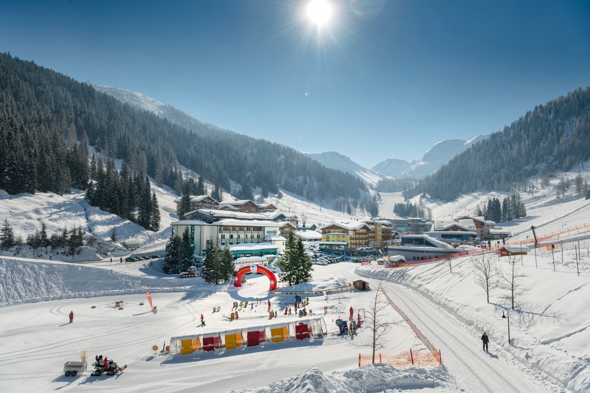 Talstation in Zauchensee mit Kinder-Ski-Paradies