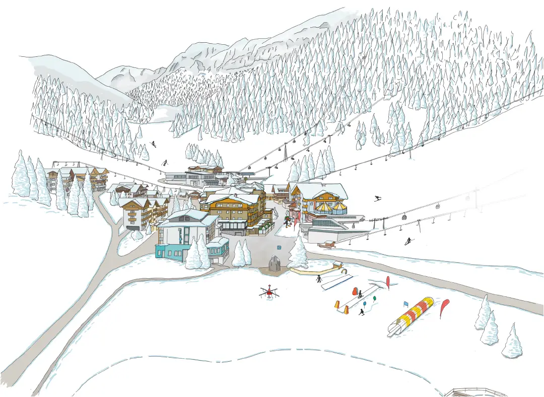 Hotelpanorama Winter