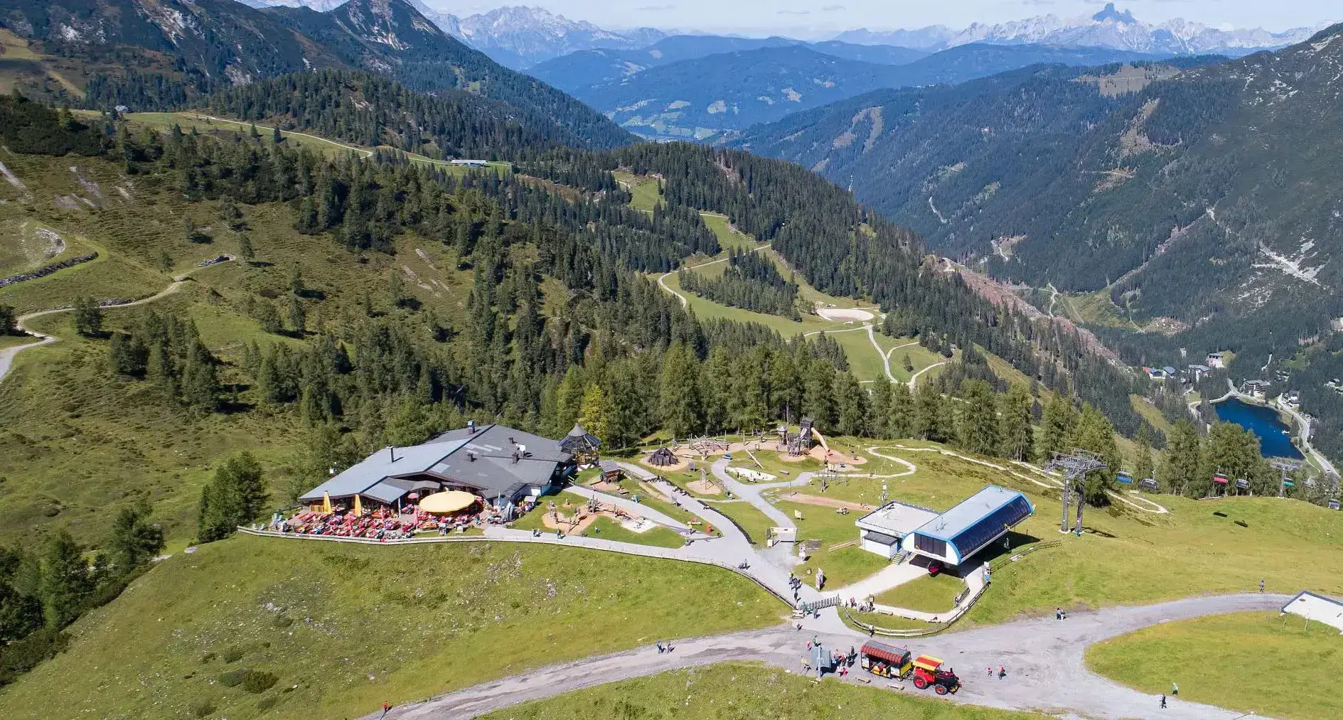 Luftaufnahme der Gamskogelbahn in Zauchensee